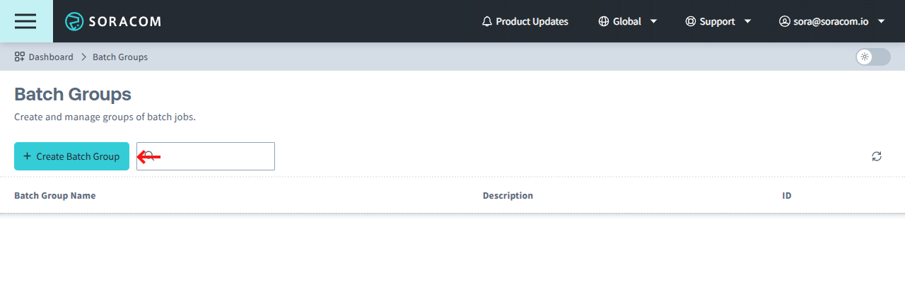 Create a new batch group