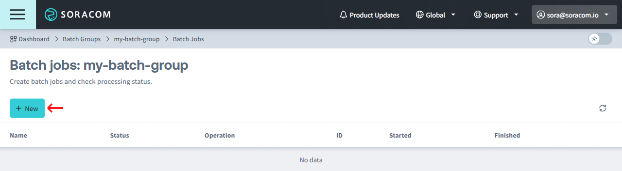 Create a batch job