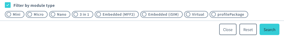 Filter Options