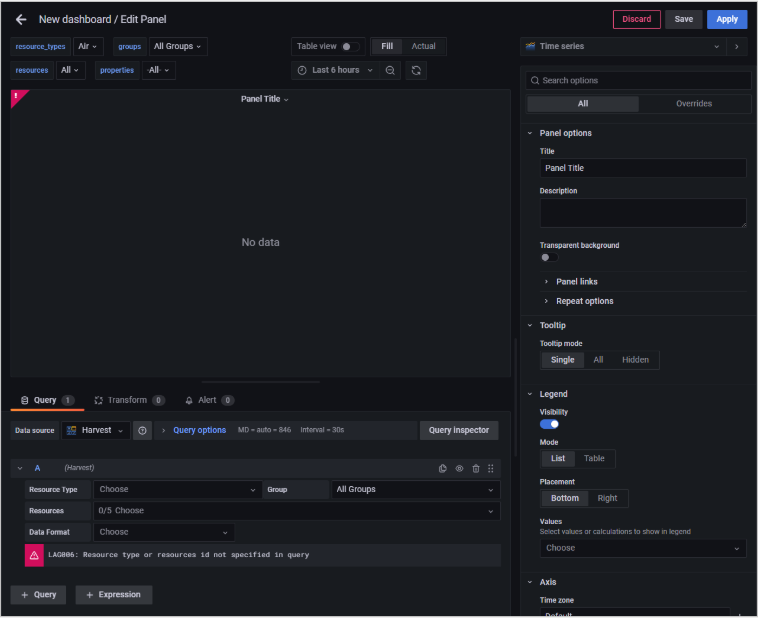 Edit Panel screen interface