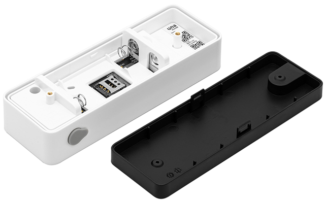 Button with back cover removed