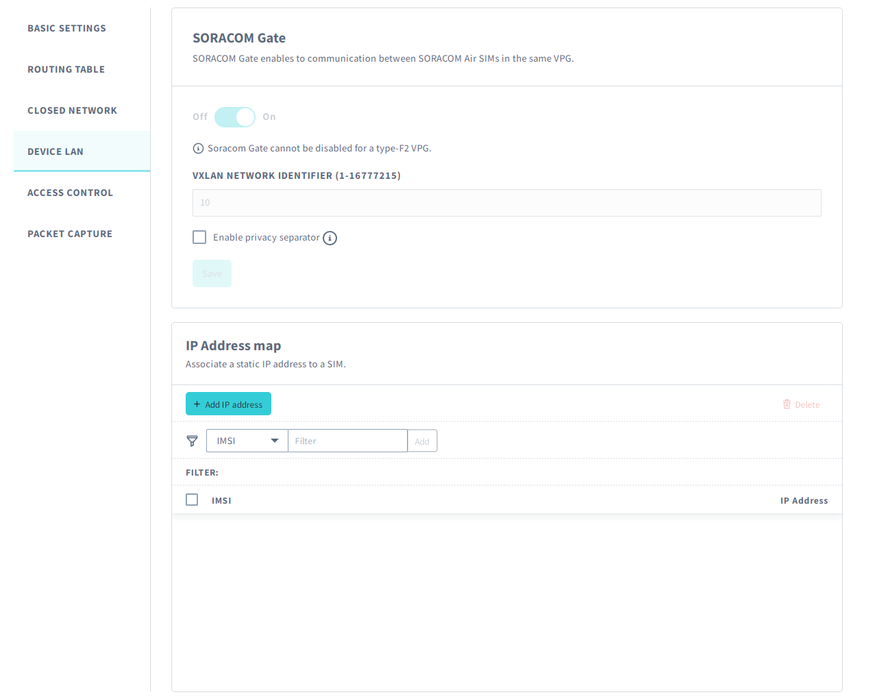 Configure VPG