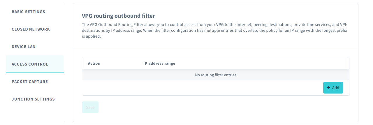 Configure VPG