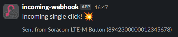 Slack notification
