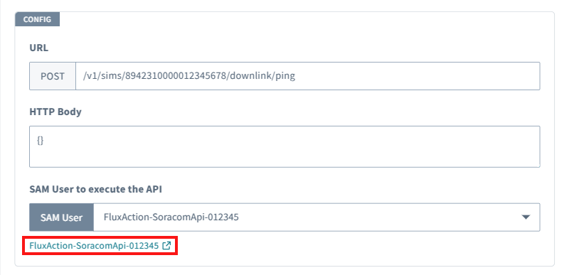 Link to SAM User permissions